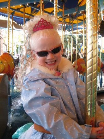 Princess Jorja on the Merry-go-round