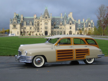 Our '49 Packard at the Biltmore Estate, NC