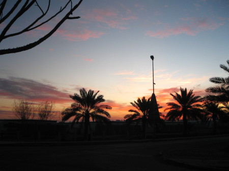 Sunrise in Camp Victory, Iraq