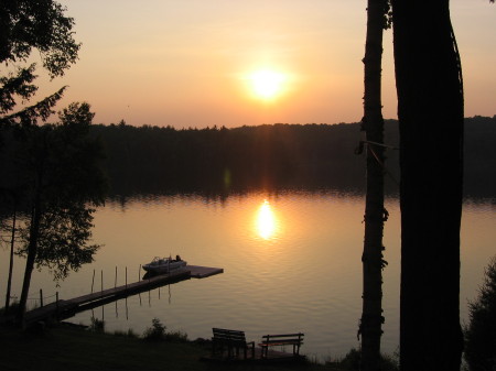 Sunset from Cottage Deck