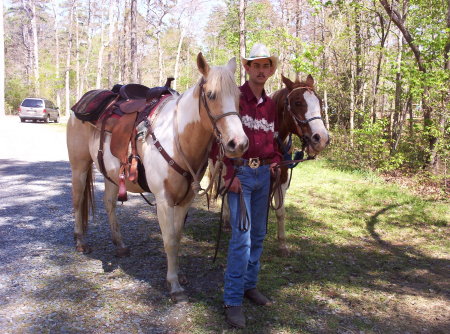 Ryan and two of our horses