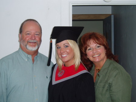 Greg, Lindsay and Laura at WSU graduation 2007