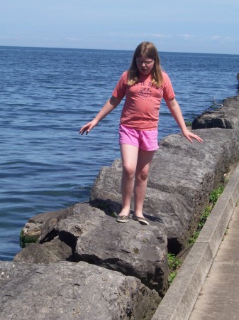 Harley by the water