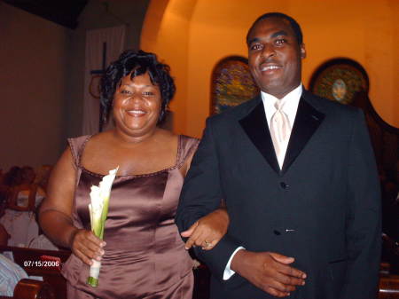 Kem and King at Gary's wedding 06