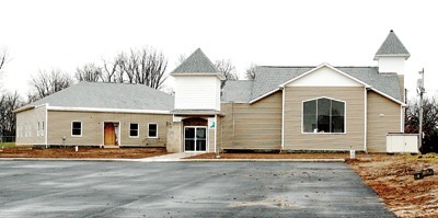 Exterior of our new church building