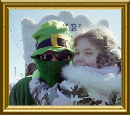 st patricks day 2007, me and my daughter,payton lee