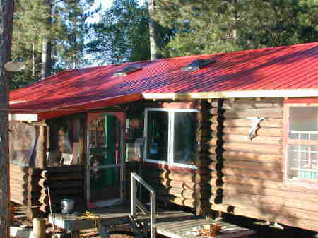 Atikwa cabin, new roof summer 2008