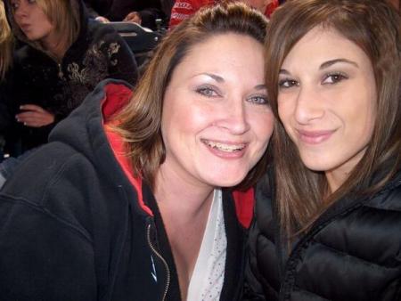 My niece Amanda and I at supercross