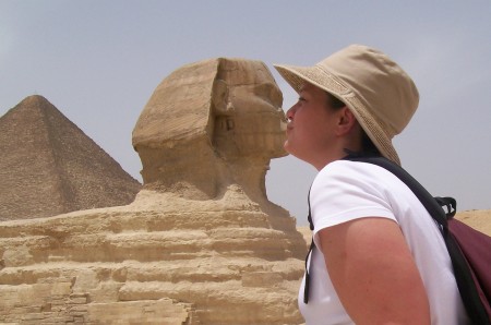 Kissing the Sphinx!
