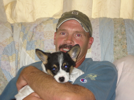 Pat & our new pup (Gretchen) 7/07