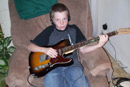 ray-ray on guitar