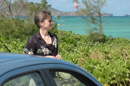 Laurie on the windward side of Oahu