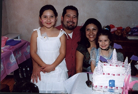 My son Steven, his wife Lisa and daughters, Meriah and Isabella