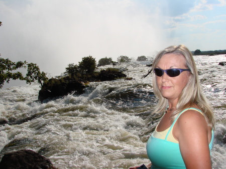 Zambezi River into Victoria Falls