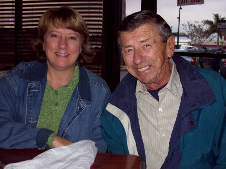 Dad and I at my birthday celebration.