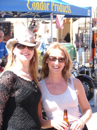 my wife on the right we were in Daytona for bike week