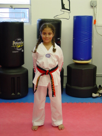 My little black belt Kayla