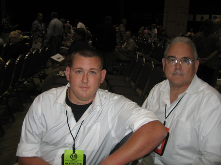 My youngest son, Jason with his dad, Steve (my husband)