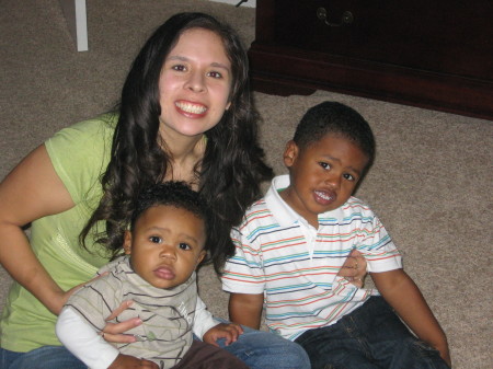 My wife Elizabeth and two sons