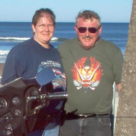 Ted and Joan Kahley at Daytona Beach