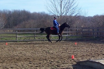 Jeff on horseback