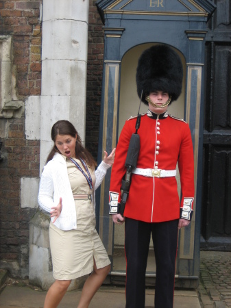 Kelly at Windsor Castle in London