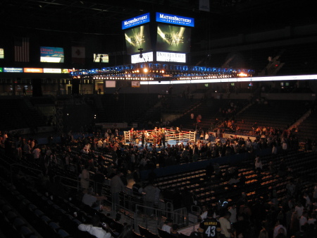 View entering arena