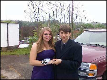 My stepson at his 8th grade formal dance