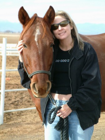 This is me with my horse.