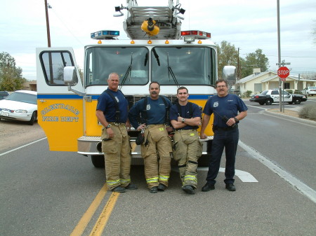 Me and the crew hamming it up after a fire.