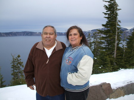 Daddy n I at Crater Lake, Oregon