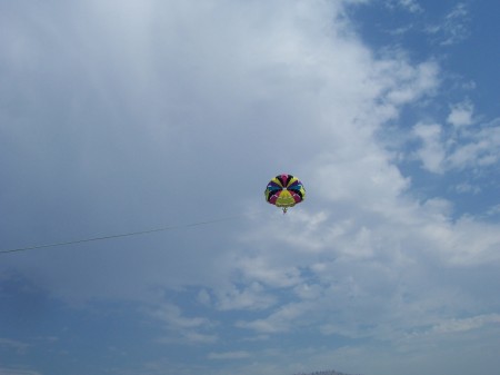 Parasailing at Lake Chelan, Washington