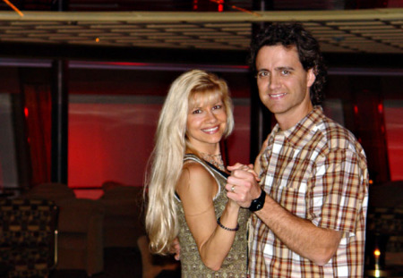 Danny and Michele dance on cruise ship