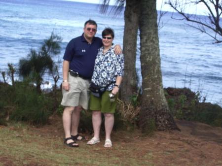 my husband and me in hawaii