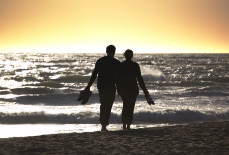 couple on beach