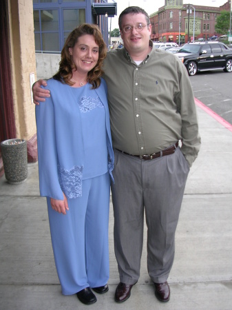 Daughter, Crystal and son, Alan in 2006.