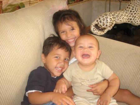 My precious kids: Sandra, Evan, and Cayden