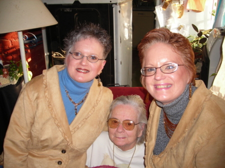 Martha, me, and mom Christmas 2006