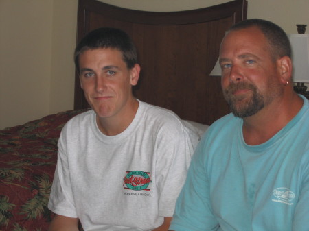 My oldest son, Eric and my husband Rick in Jacksonville, FL