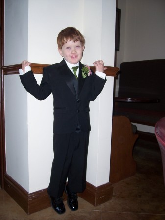 Dylan in first tux