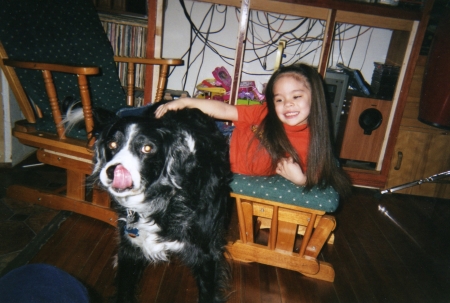 My Granddaughter and My Dog