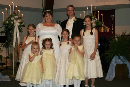 Our 6 Granddaughters...AKA the flower girls