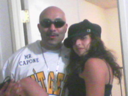 my youngest daughter and Mr. capone after a concert