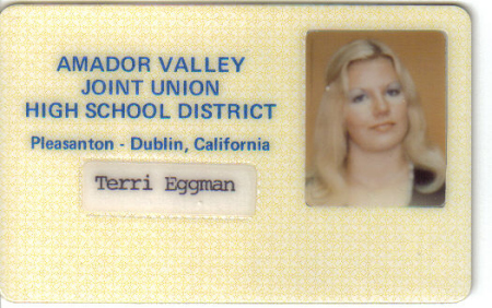 terri's 11th grade Foothill High ID