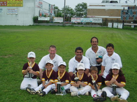 Me as a Coach for Pee Wee Baseball