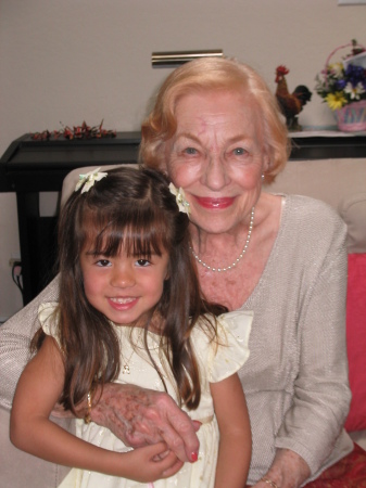 Arianna w/ "Nanny," who died 3/13/08