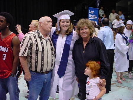 My dad, ashley, mom and my niece taylor at ashley's graduation 2006