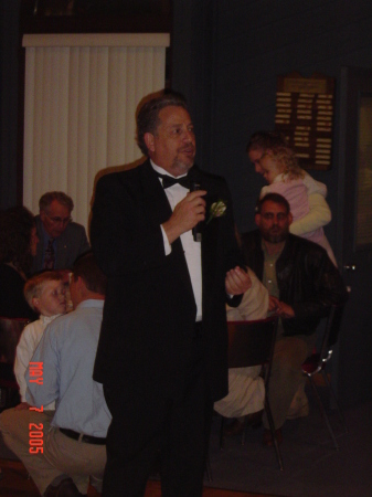 Father of the Bride toasting the newly weds at my daughters wedding