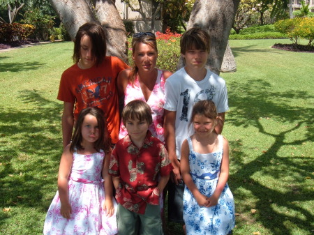 My children and I in Hawaii