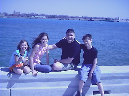 Me with Shannon's kids, Jesseca, Jake and Lily